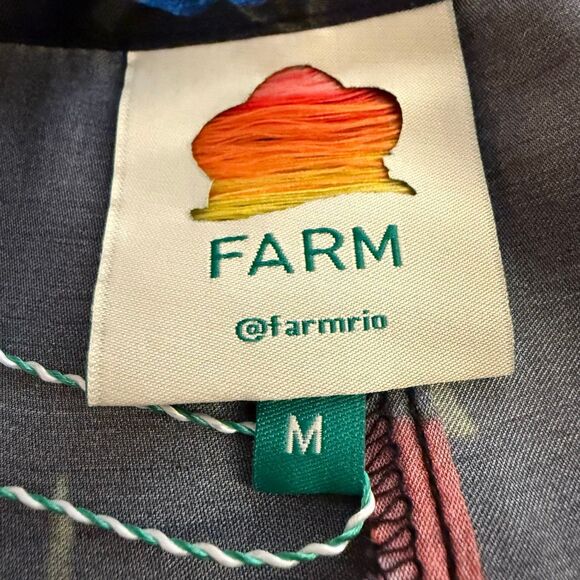 NWT Farm Rio Lily’s Garden Bell Bottom Flare Viscose Floral Pants Size M - Picture 4 of 7